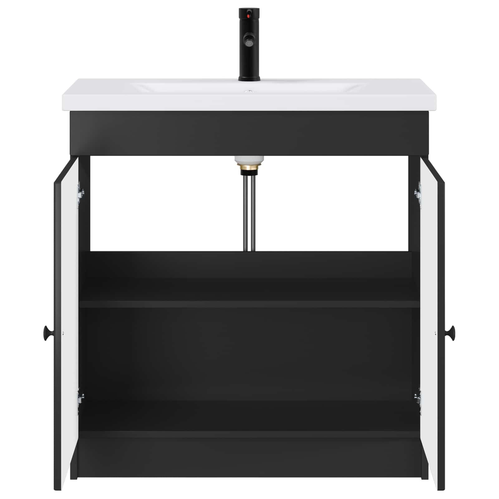 Set di mobili per il bagno Nero 78,5 x 37,5 x 81 cm | homemem39