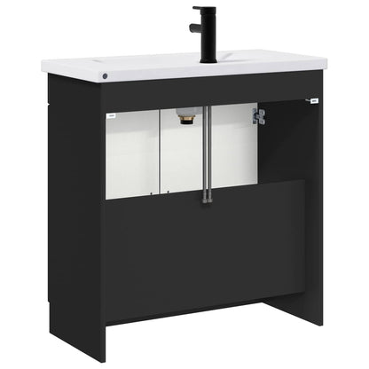 Set di mobili per il bagno Nero 78,5 x 37,5 x 81 cm | homemem39