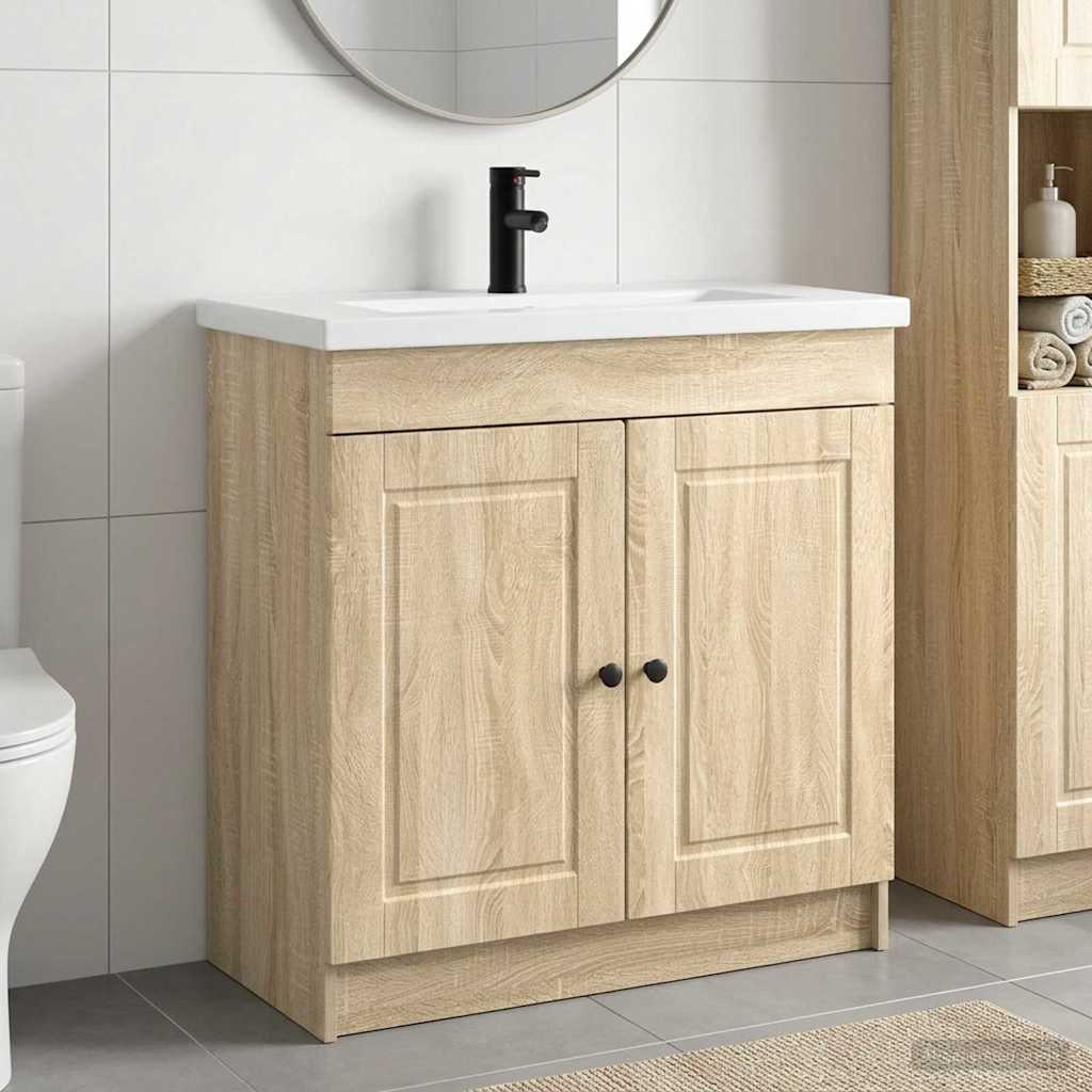 Set di mobili per il bagno Rovere Sonoma 78,5 x 37,5 x 81 cm | homemem39