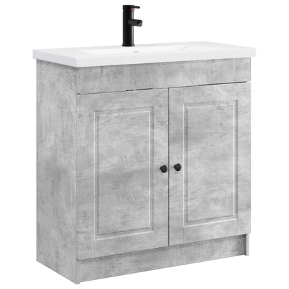 Set di mobili per il bagno Grigio Cemento 78,5 x 37,5 x 81 cm | homemem39