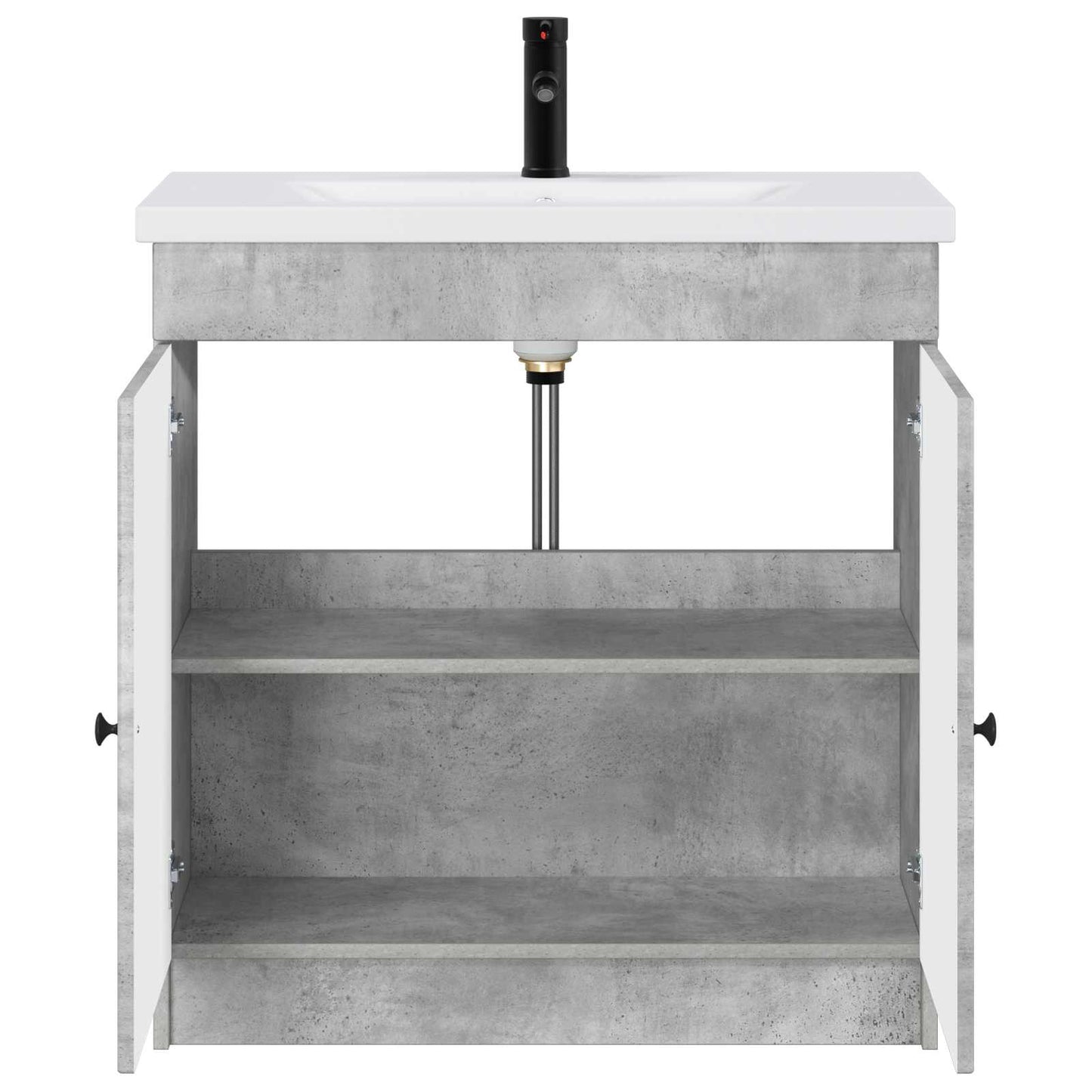 Set di mobili per il bagno Grigio Cemento 78,5 x 37,5 x 81 cm | homemem39