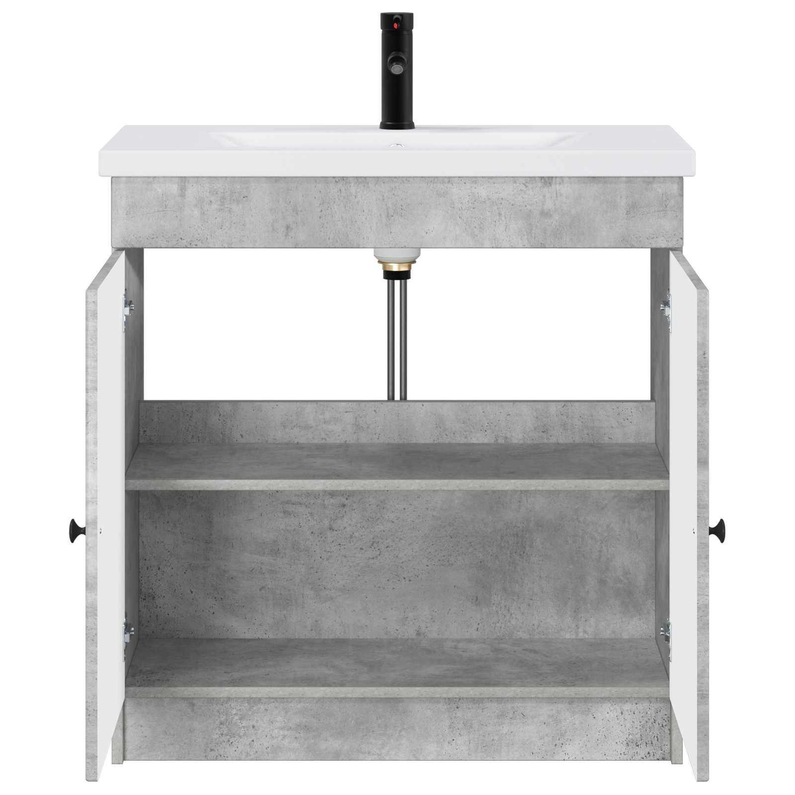 Set di mobili per il bagno Grigio Cemento 78,5 x 37,5 x 81 cm | homemem39