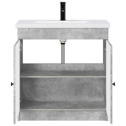 Set di mobili per il bagno Grigio Cemento 78,5 x 37,5 x 81 cm | homemem39