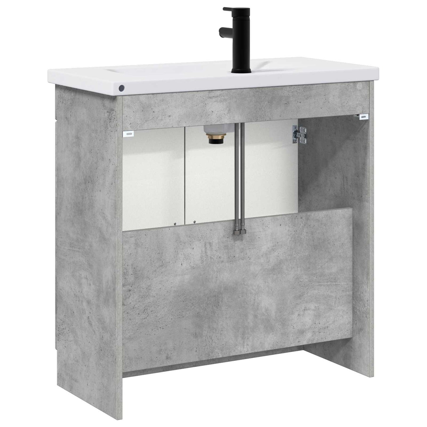 Set di mobili per il bagno Grigio Cemento 78,5 x 37,5 x 81 cm | homemem39