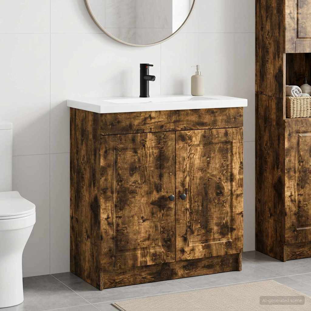 Set di mobili per il bagno Rovere Fumo 78,5 x 37,5 x 81 cm - homemem39
