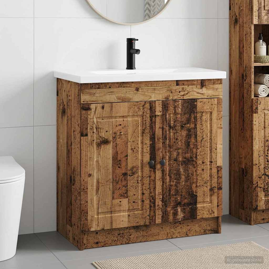 Set di mobili per il bagno Legno antico 78,5 x 37,5 x 81 cm | homemem39