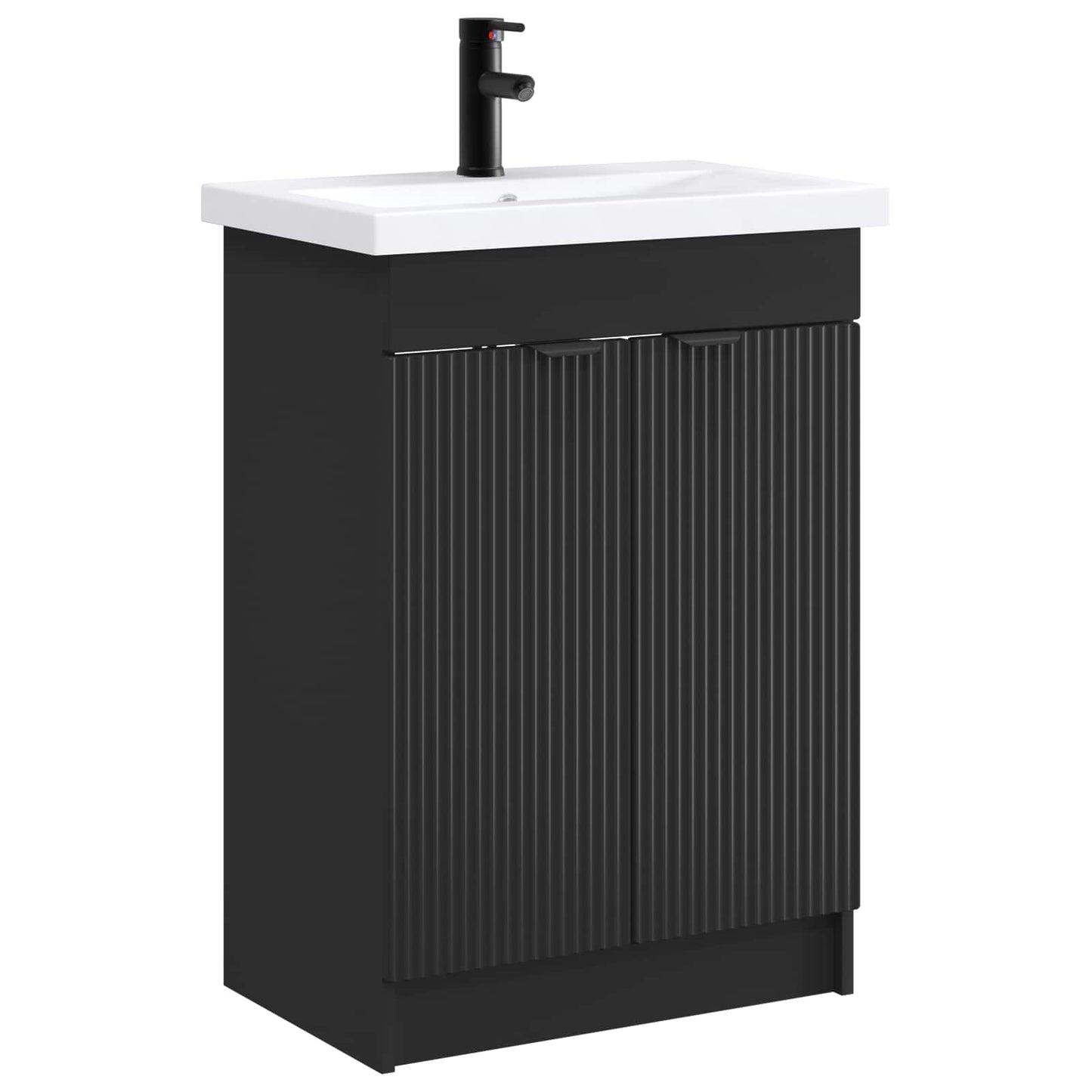 Set di mobili per il bagno Nero 56 x 37,5 x 81 cm | homemem39