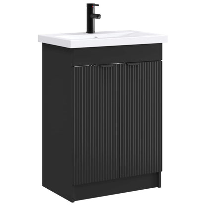 Set di mobili per il bagno Nero 56 x 37,5 x 81 cm | homemem39