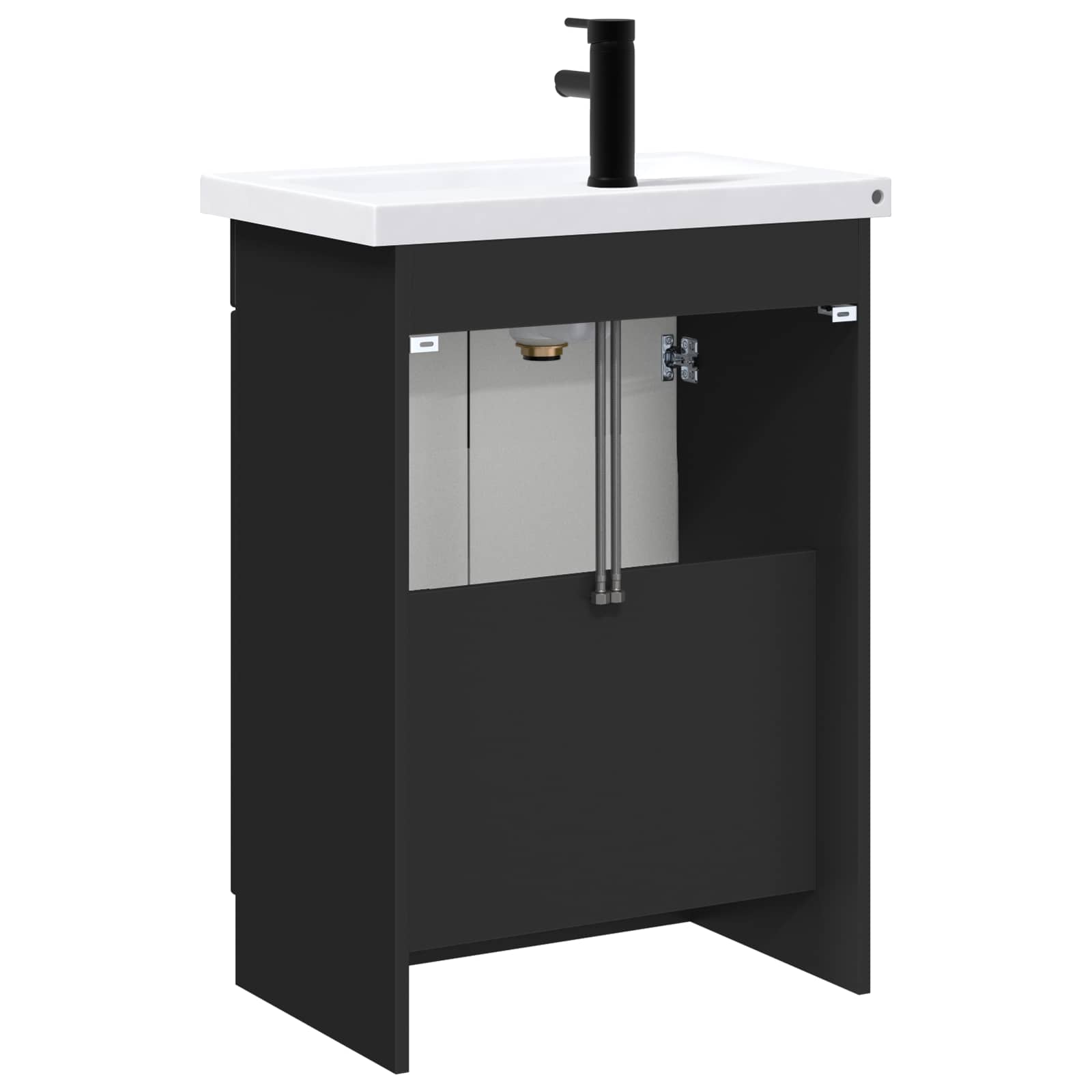 Set di mobili per il bagno Nero 56 x 37,5 x 81 cm | homemem39