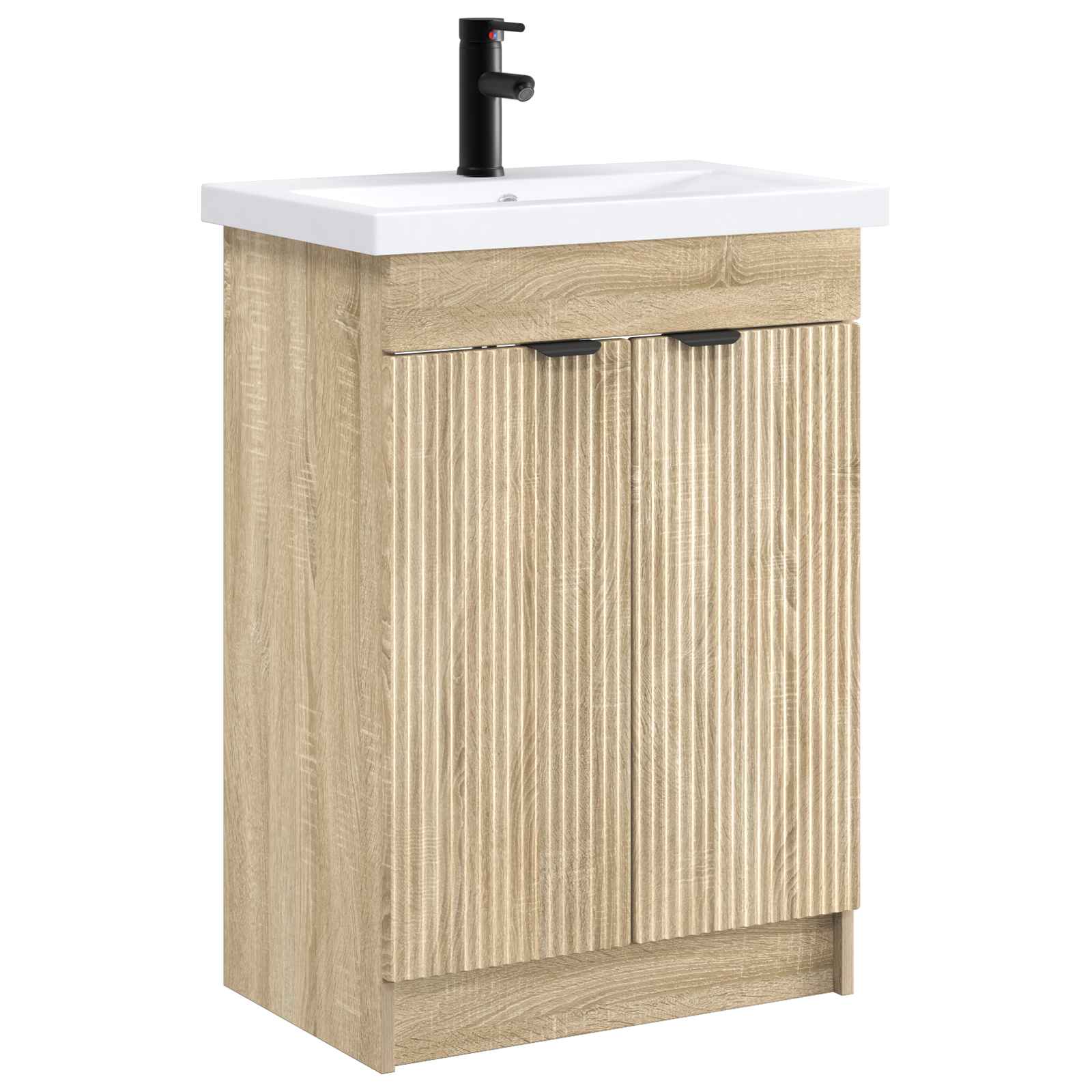 Set di mobili per il bagno Rovere Sonoma 56 x 37,5 x 81 cm | homemem39
