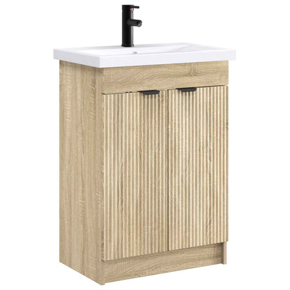 Set di mobili per il bagno Rovere Sonoma 56 x 37,5 x 81 cm | homemem39