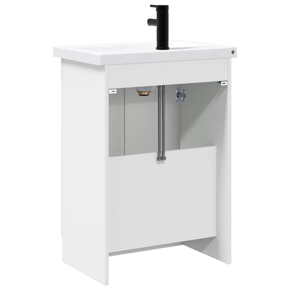Set di mobili per il bagno Bianco Lucido 56 x 37,5 x 81 cm | homemem39