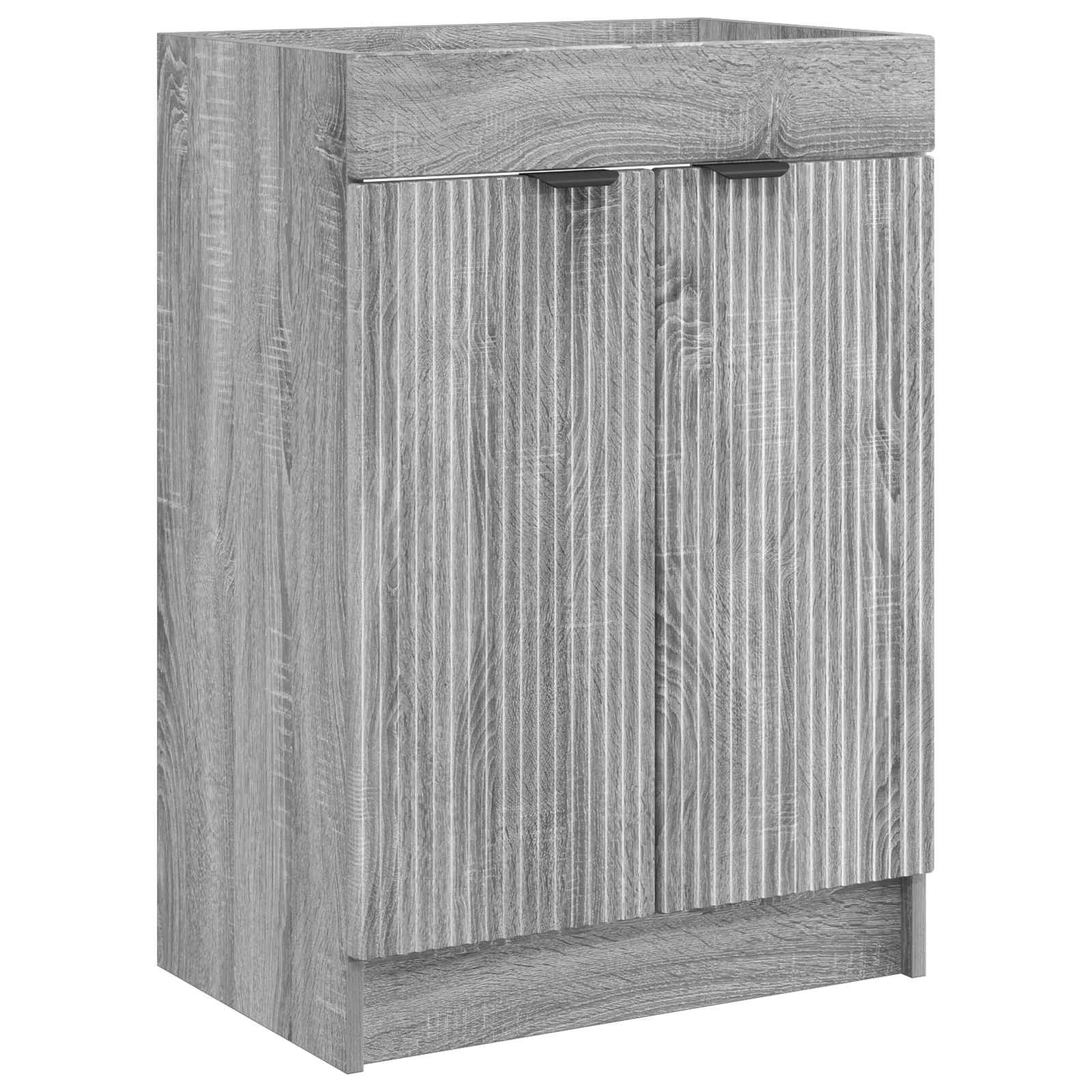 Set di mobili per il bagno Sonoma grigio 56 x 37,5 x 81 cm | homemem39