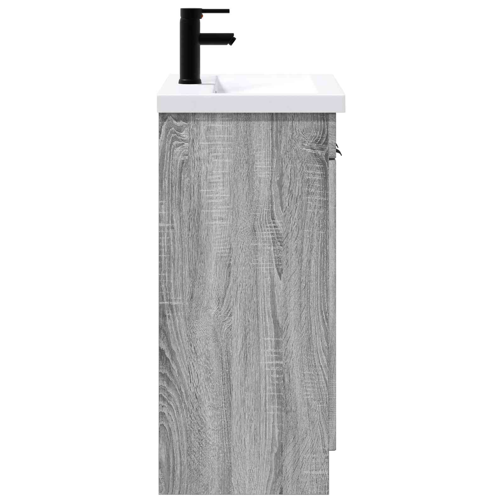 Set di mobili per il bagno Sonoma grigio 56 x 37,5 x 81 cm | homemem39