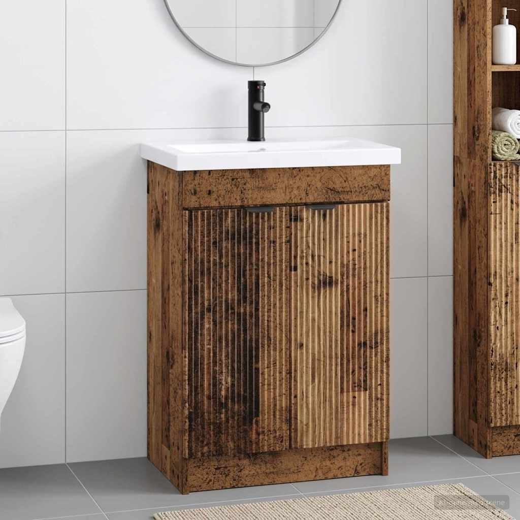 Set di mobili per il bagno Legno antico 56 x 37,5 x 81 cm | homemem39