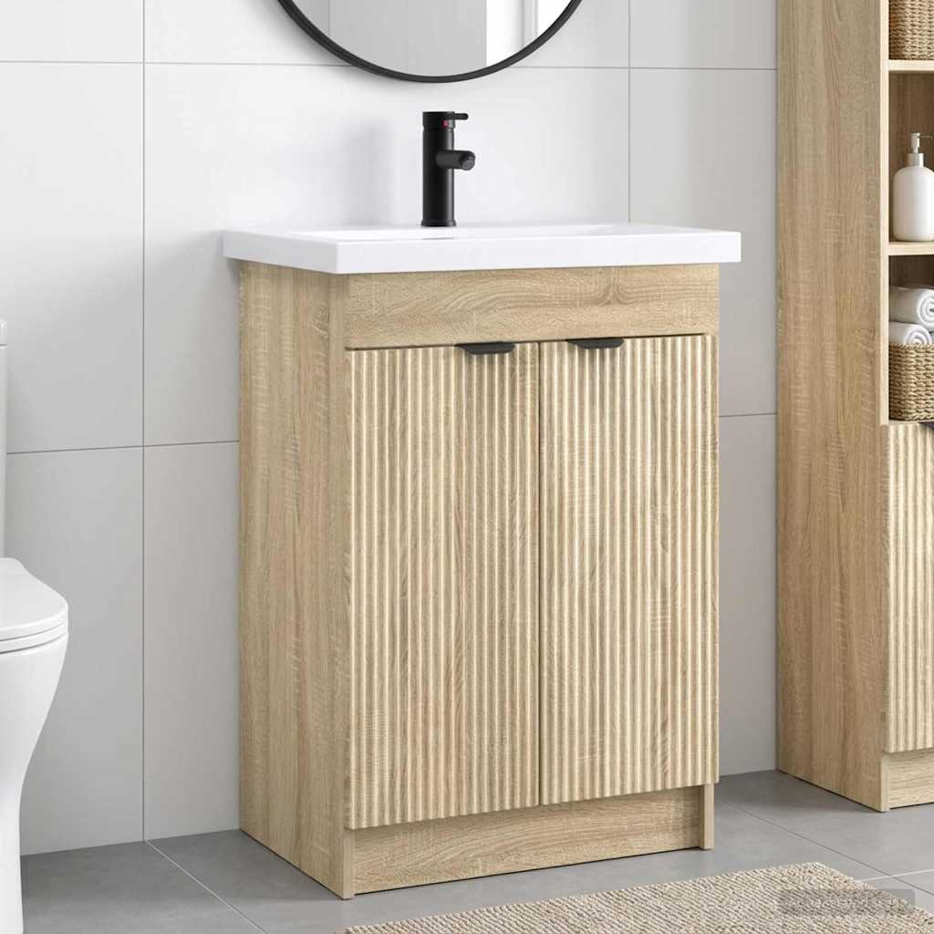 Set di mobili per il bagno Rovere Sonoma 78,5 x 37,5 x 81 cm | homemem39