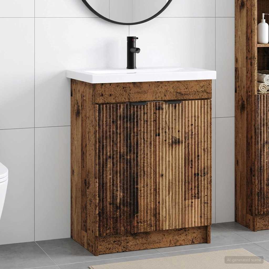Set di mobili per il bagno Legno antico 78,5 x 37,5 x 81 cm | homemem39