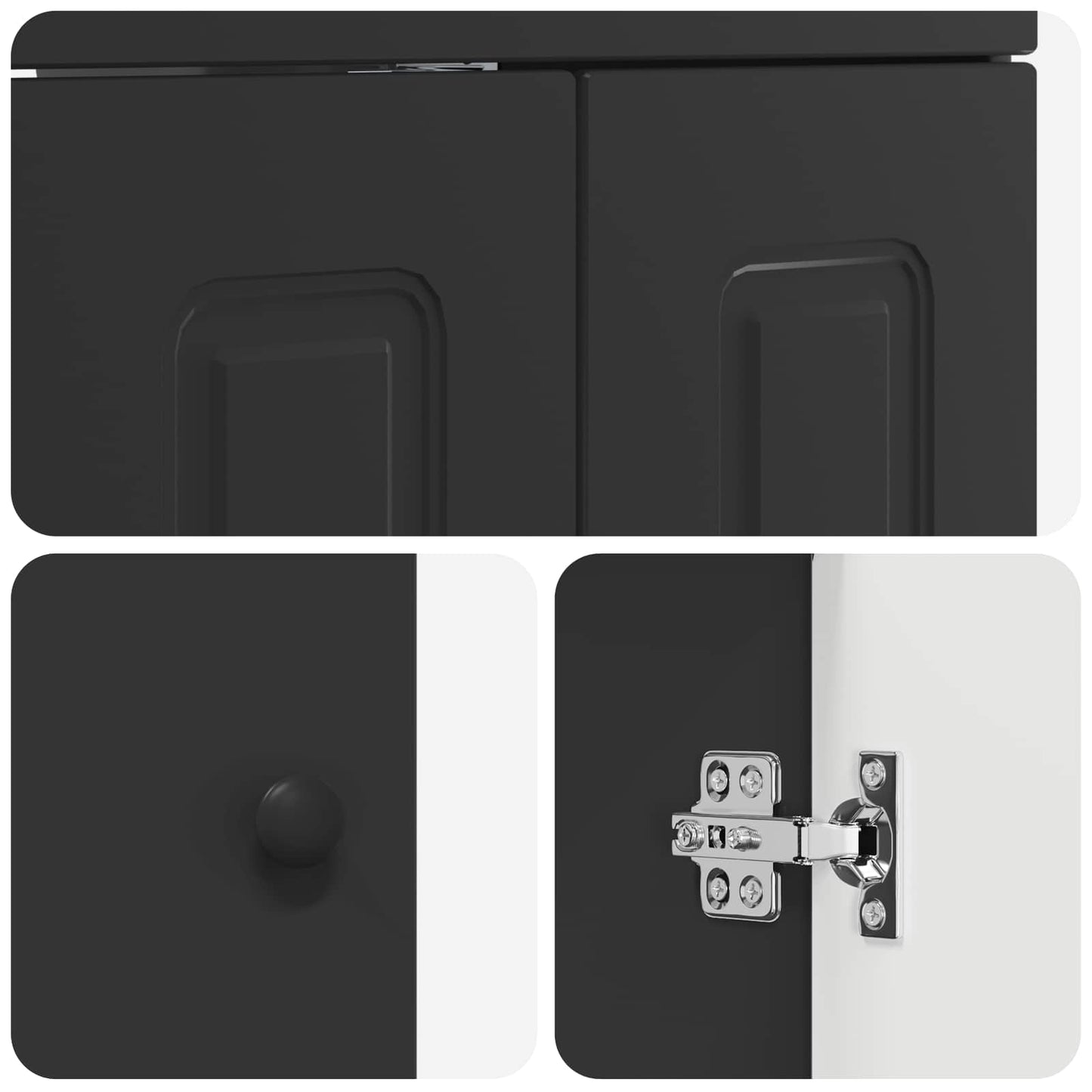 Set di mobili per il bagno Nero 56 x 37,5 x 81 cm | homemem39