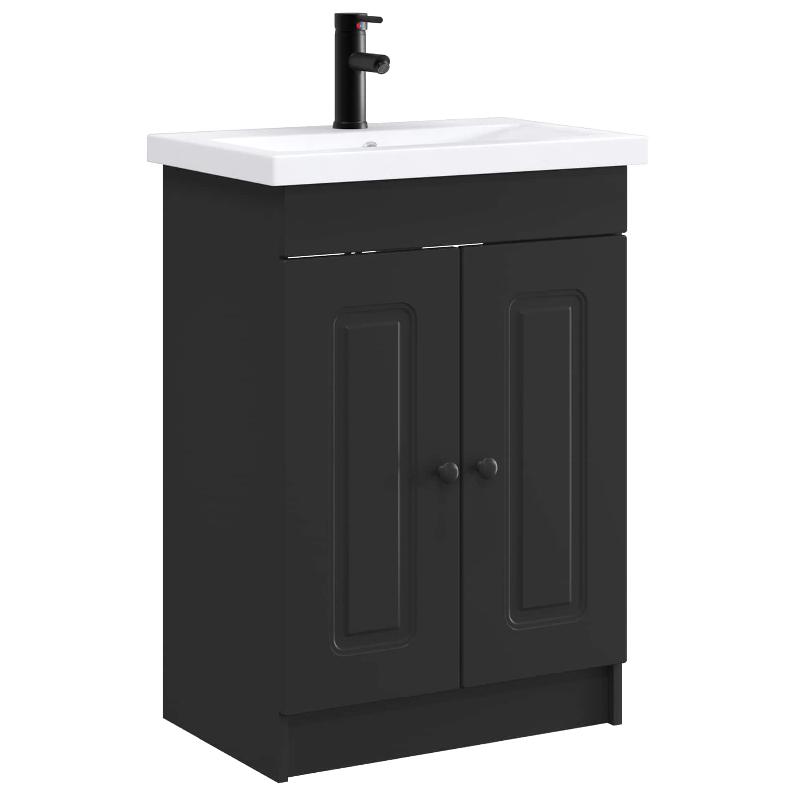 Set di mobili per il bagno Nero 56 x 37,5 x 81 cm | homemem39