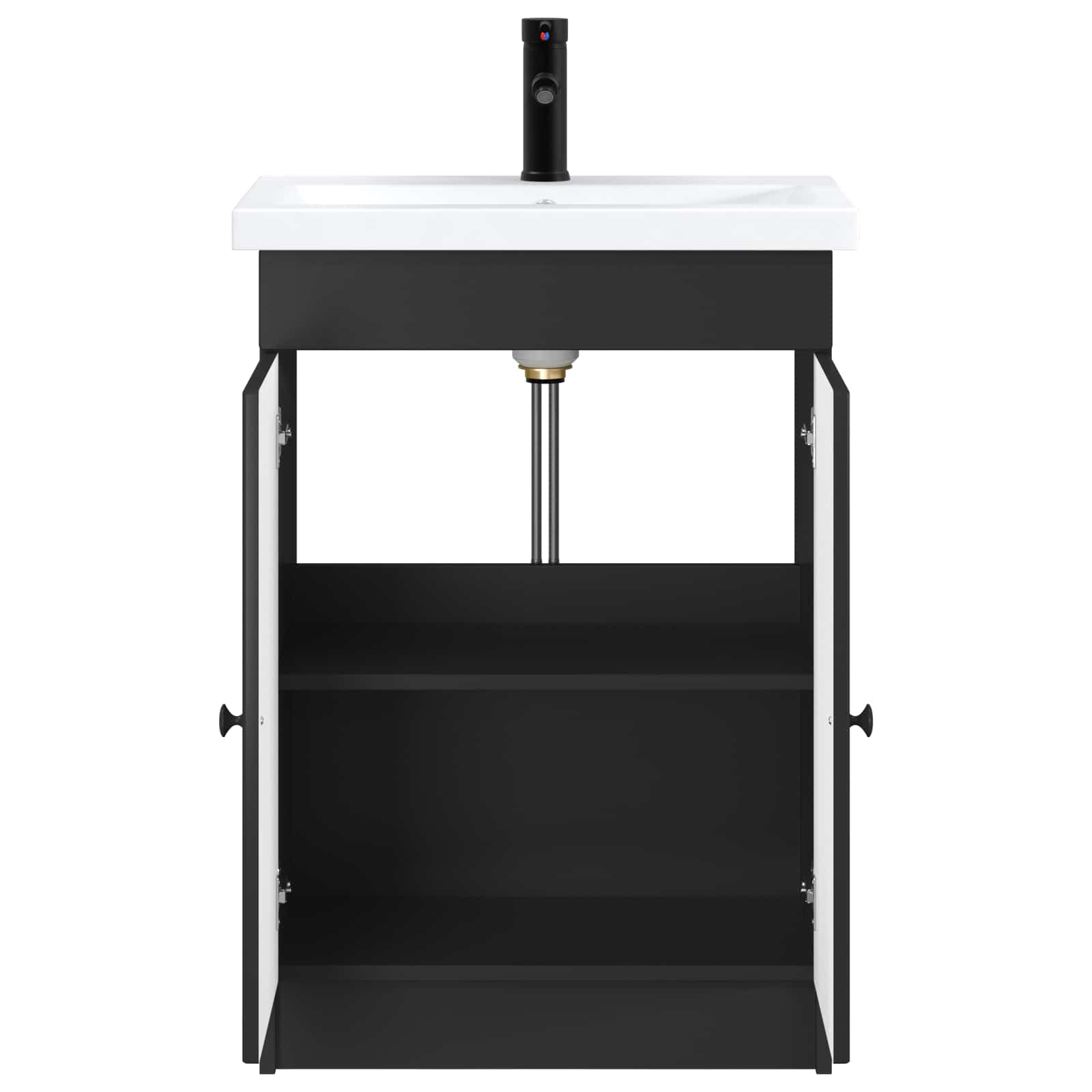 Set di mobili per il bagno Nero 56 x 37,5 x 81 cm | homemem39