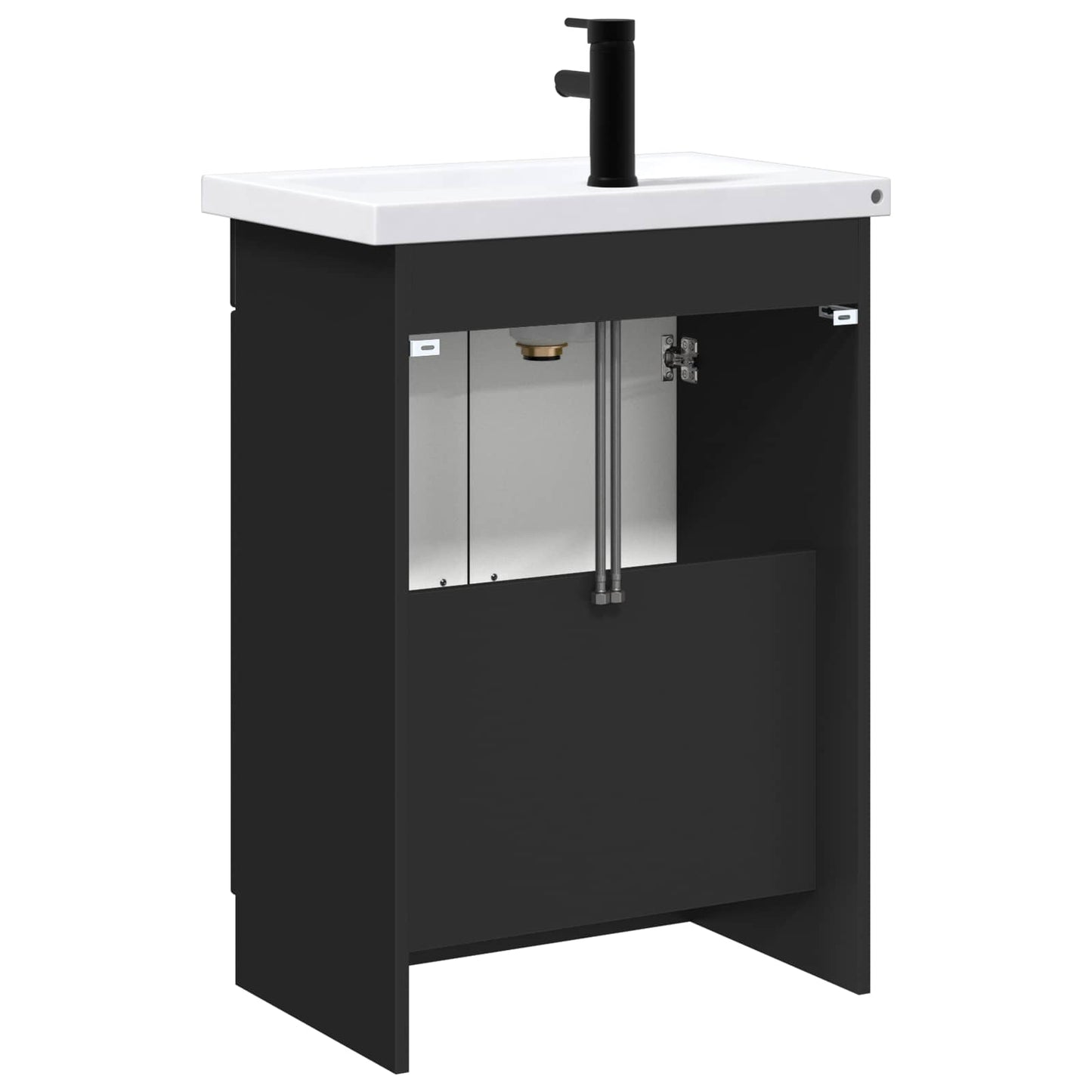 Set di mobili per il bagno Nero 56 x 37,5 x 81 cm | homemem39