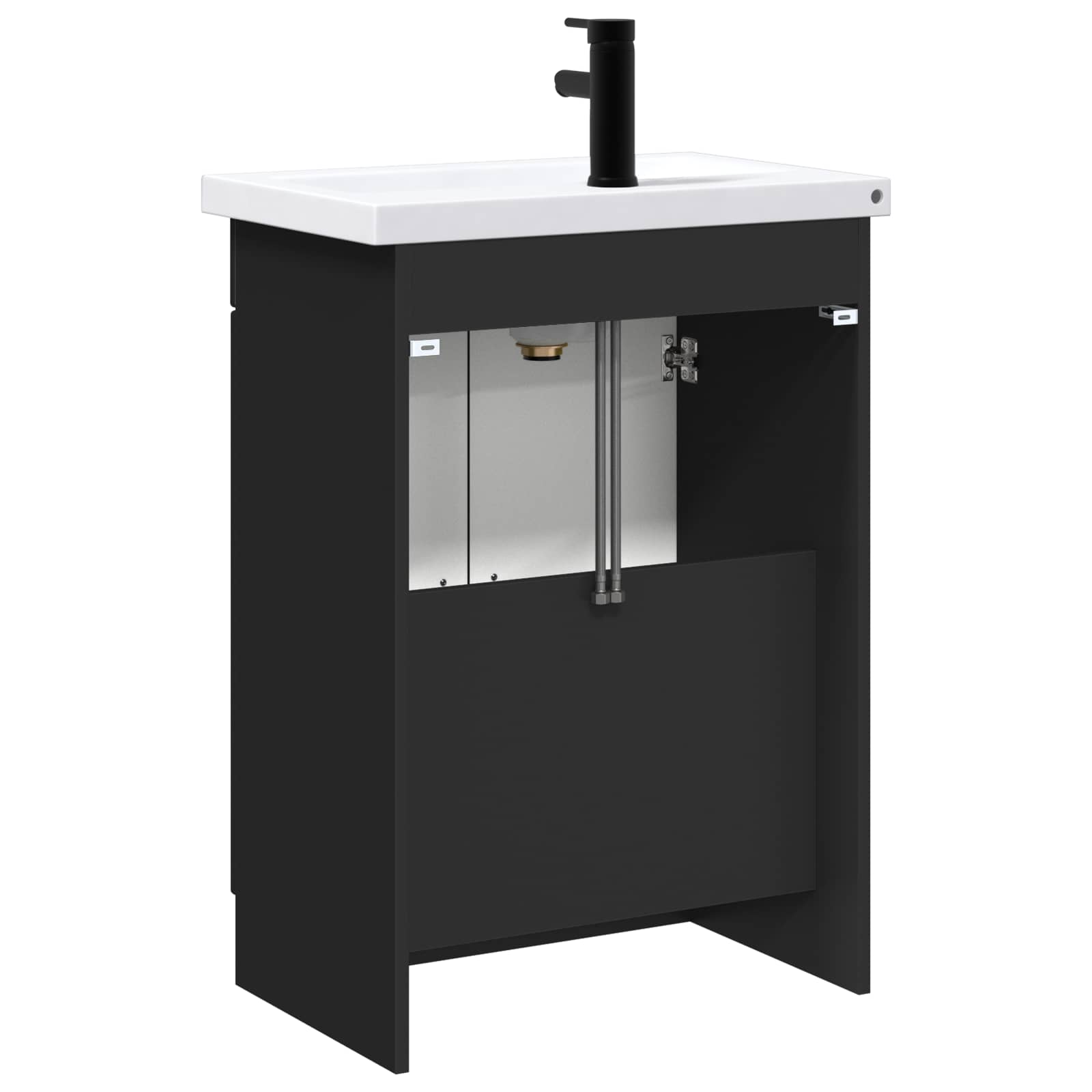 Set di mobili per il bagno Nero 56 x 37,5 x 81 cm | homemem39