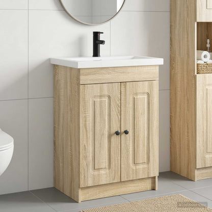 Set di mobili per il bagno Rovere Sonoma 56 x 37,5 x 81 cm | homemem39