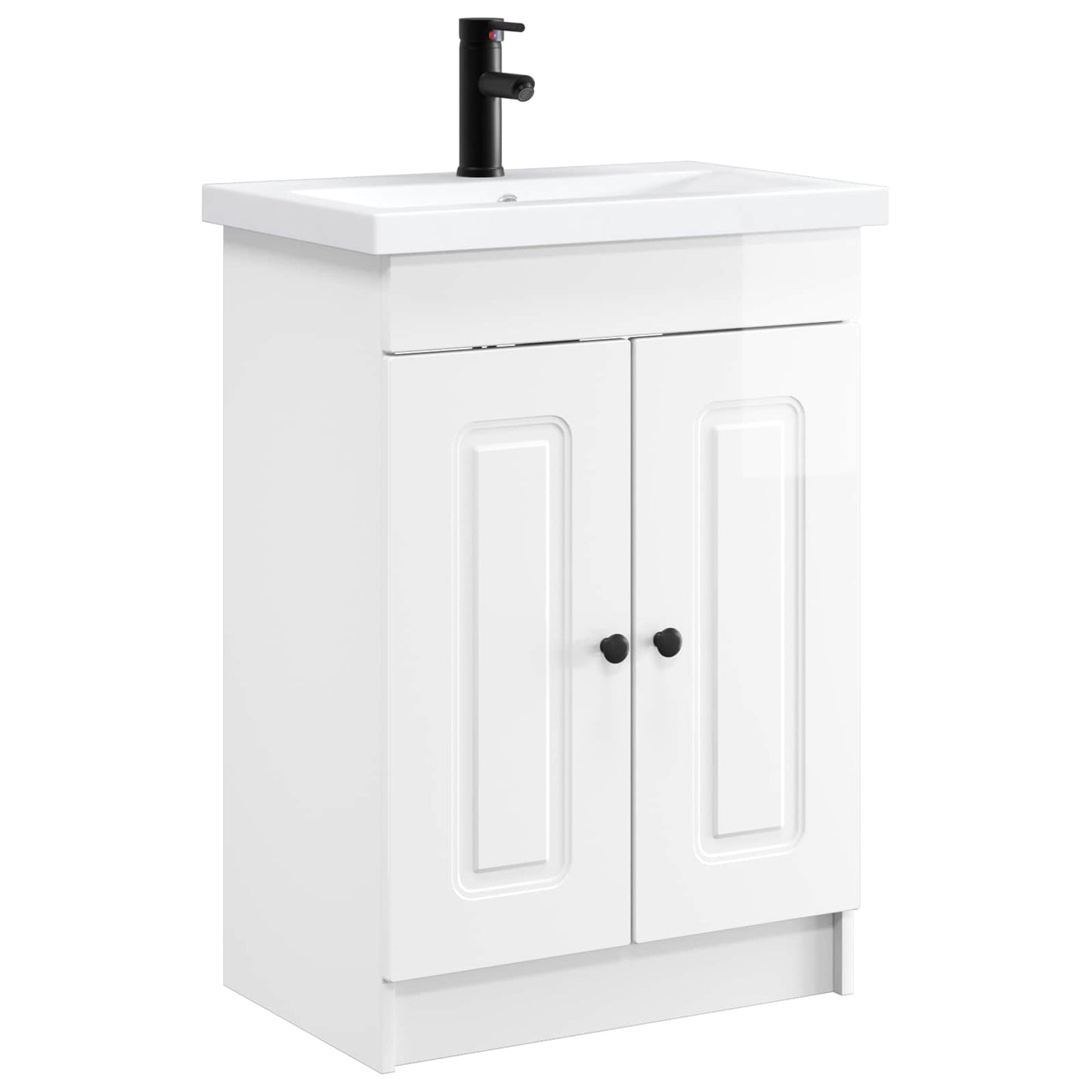 Set di mobili per il bagno Bianco Lucido 56 x 37,5 x 81 cm | homemem39