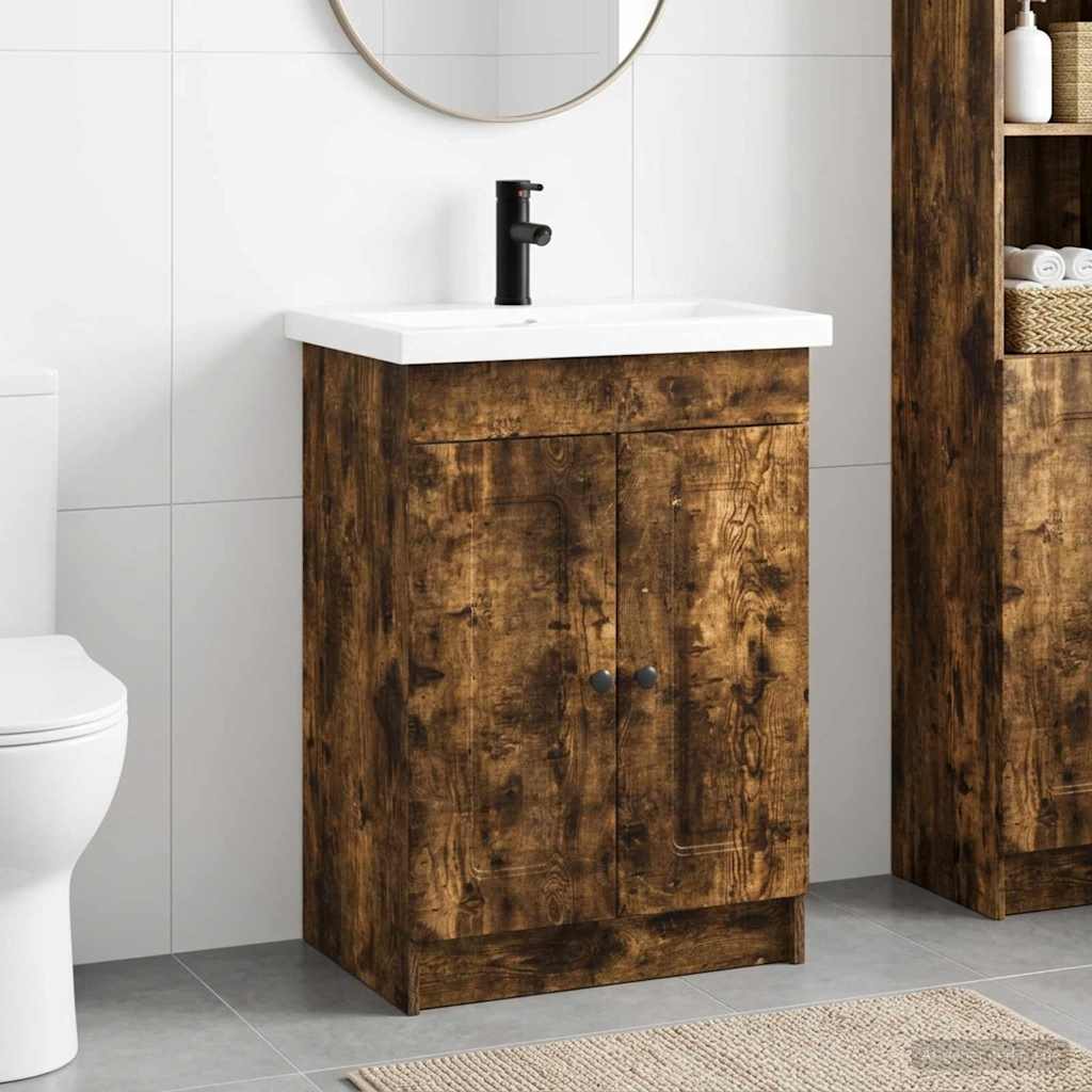 Set di mobili per il bagno Rovere Fumo 56 x 37,5 x 81 cm | homemem39