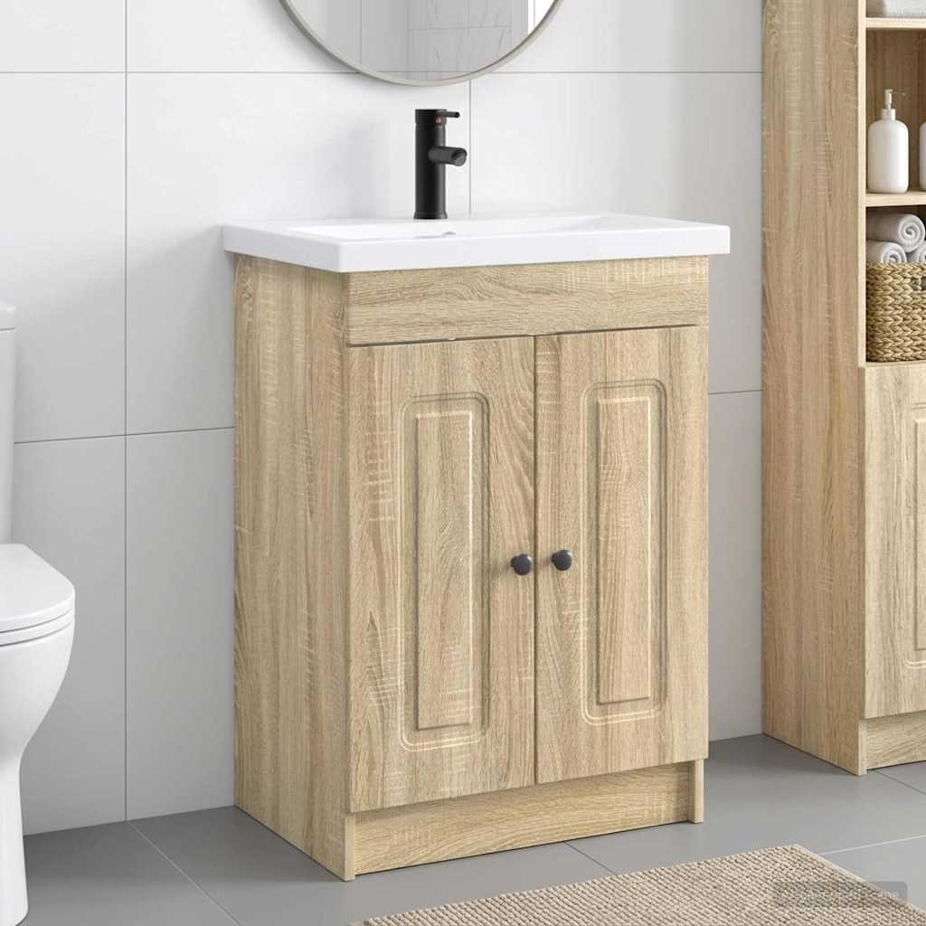 Set di mobili per il bagno Rovere Sonoma 78,5 x 37,5 x 81 cm | homemem39