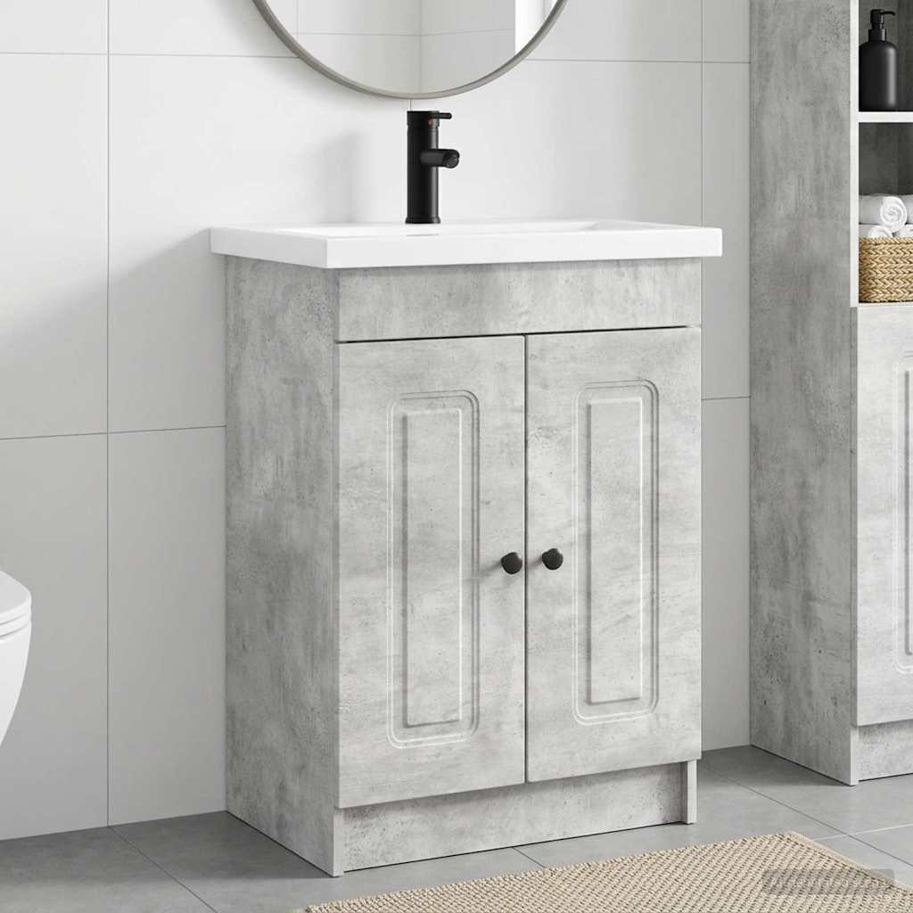 Set di mobili per il bagno Grigio Cemento 78,5 x 37,5 x 81 cm | homemem39