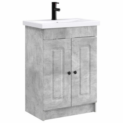 Set di mobili per il bagno Grigio Cemento 78,5 x 37,5 x 81 cm | homemem39