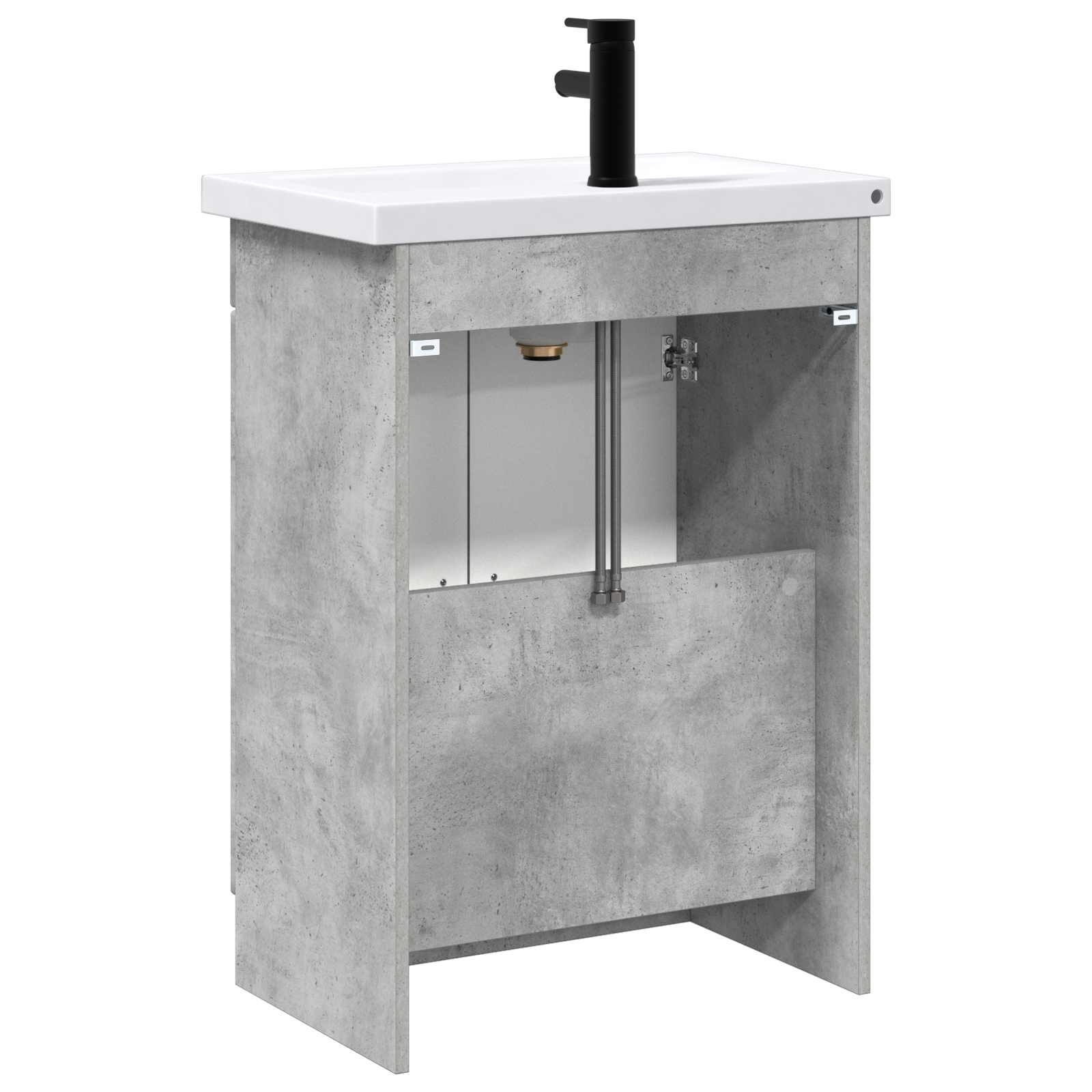 Set di mobili per il bagno Grigio Cemento 78,5 x 37,5 x 81 cm | homemem39