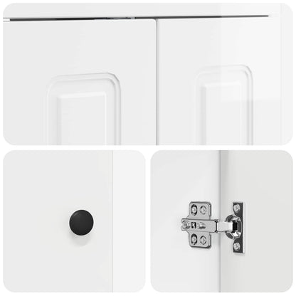 Set di mobili per il bagno Bianco Lucido 78,5 x 37,5 x 81 cm | homemem39
