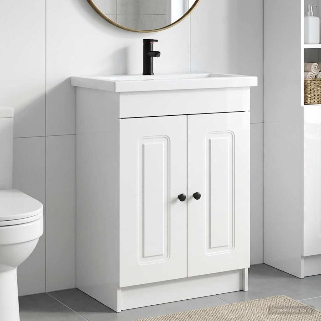 Set di mobili per il bagno Bianco Lucido 78,5 x 37,5 x 81 cm | homemem39