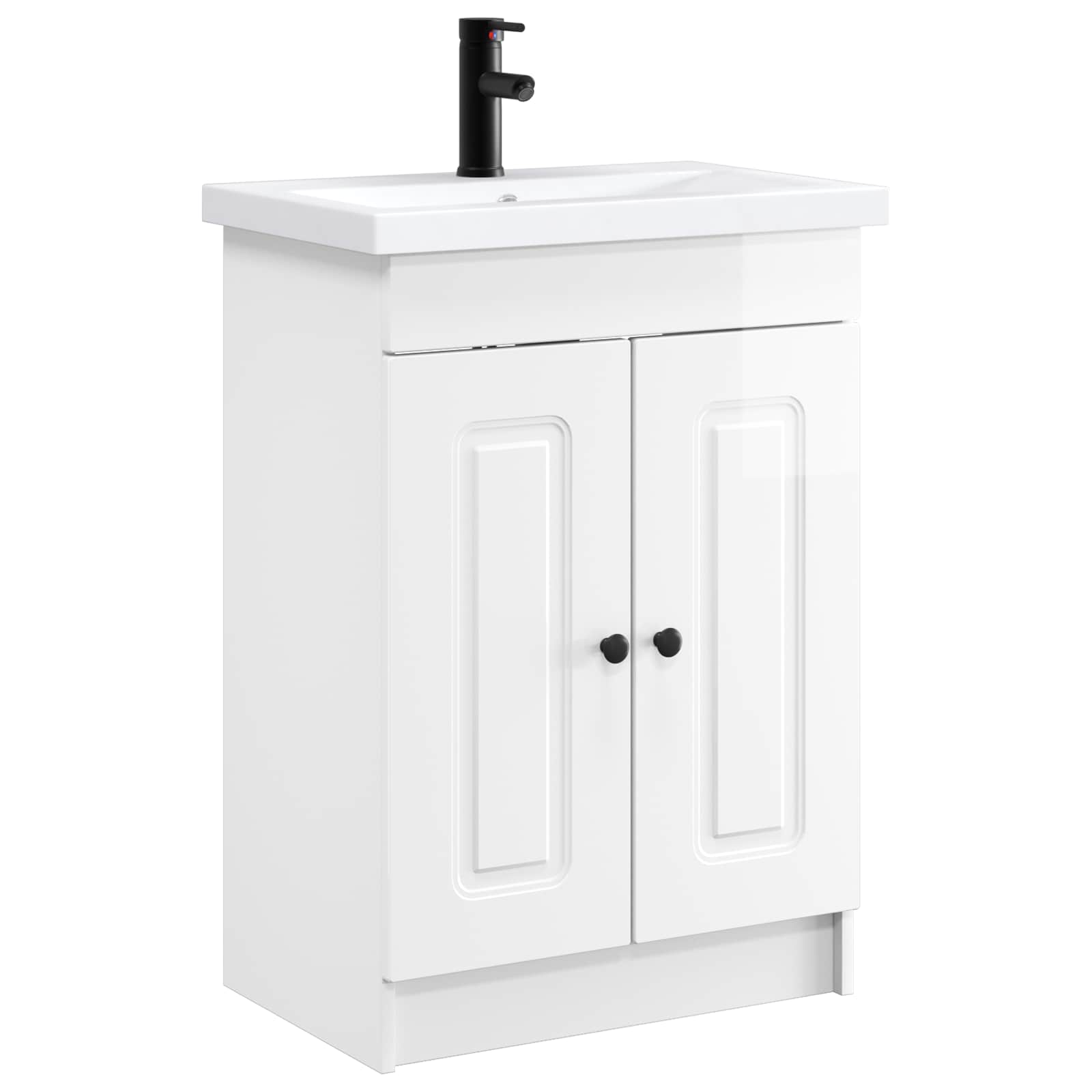 Set di mobili per il bagno Bianco Lucido 78,5 x 37,5 x 81 cm | homemem39