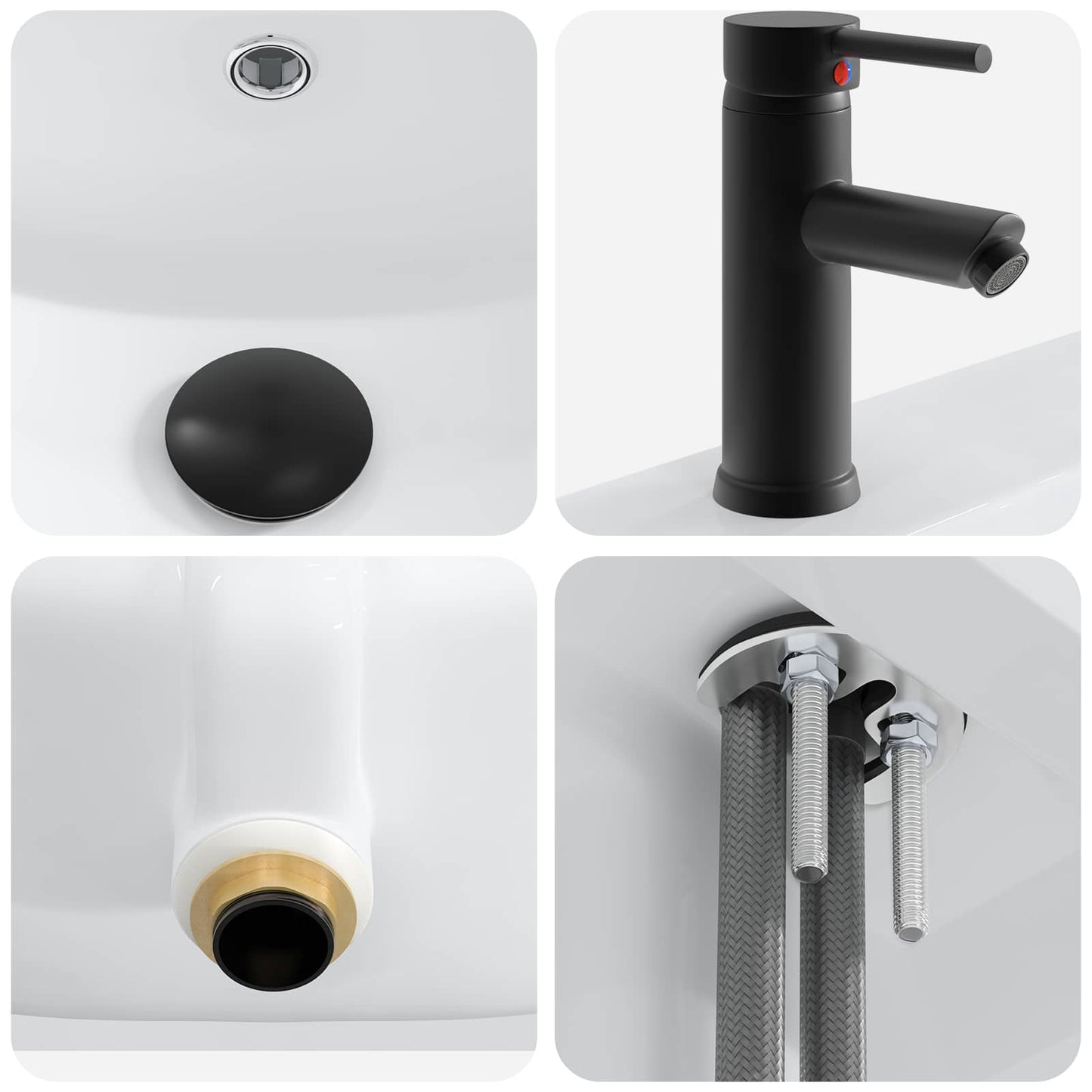 Set di mobili per il bagno Sonoma grigio 78,5 x 37,5 x 81 cm | homemem39