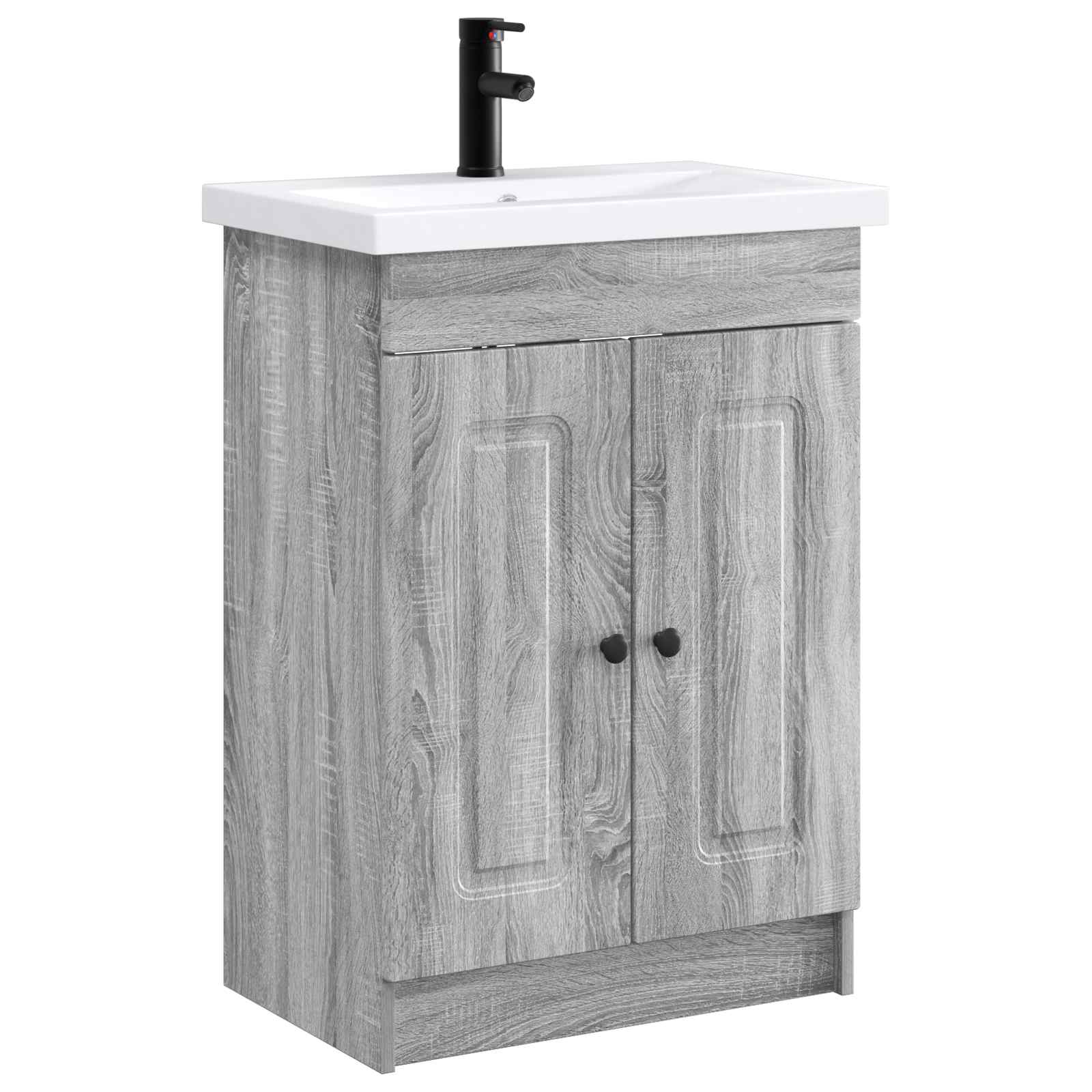 Set di mobili per il bagno Sonoma grigio 78,5 x 37,5 x 81 cm | homemem39