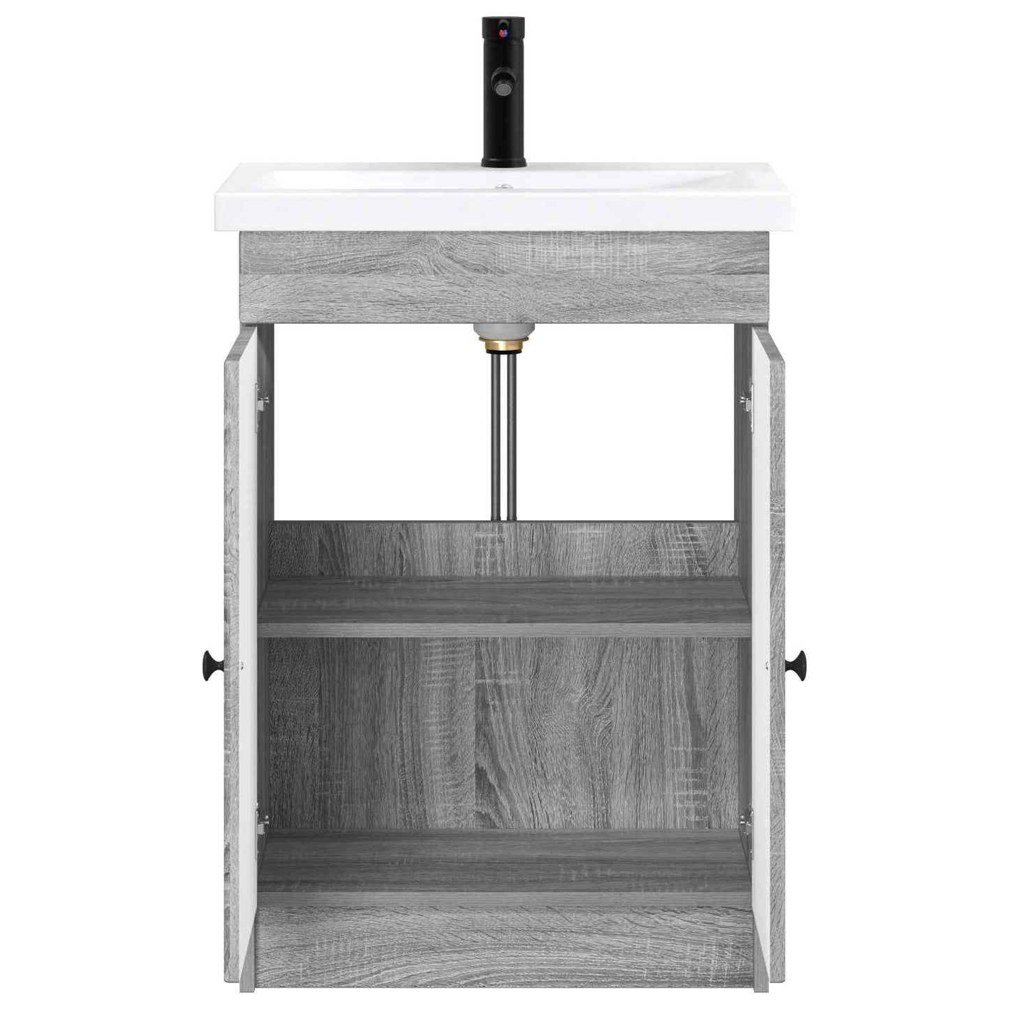 Set di mobili per il bagno Sonoma grigio 78,5 x 37,5 x 81 cm | homemem39