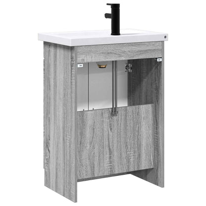 Set di mobili per il bagno Sonoma grigio 78,5 x 37,5 x 81 cm | homemem39