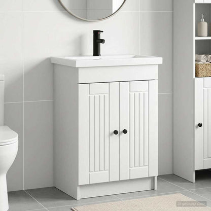Set di mobili per il bagno Bianco 56 x 37,5 x 81 cm | homemem39