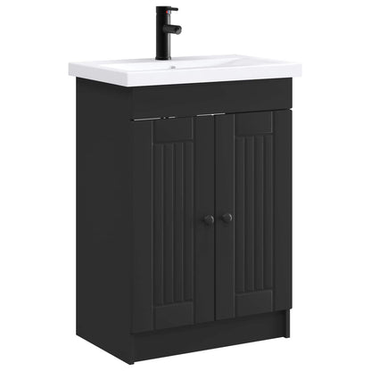 Set di mobili per il bagno Nero 56 x 37,5 x 81 cm | homemem39
