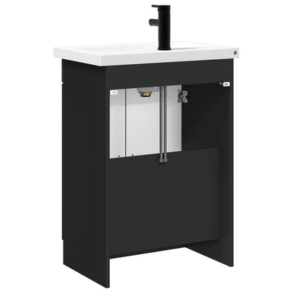 Set di mobili per il bagno Nero 56 x 37,5 x 81 cm | homemem39