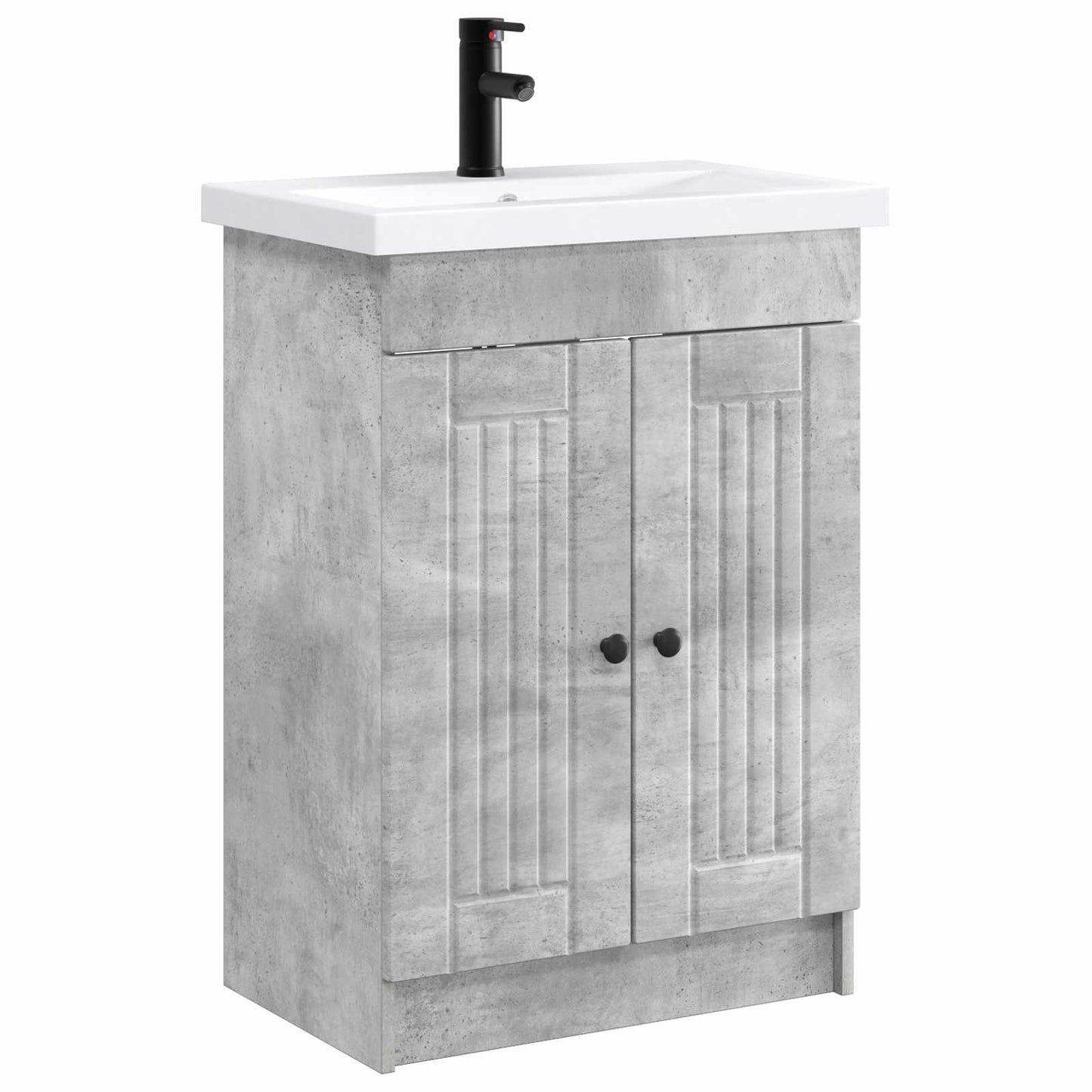Set di mobili per il bagno Grigio Cemento 56 x 37,5 x 81 cm | homemem39