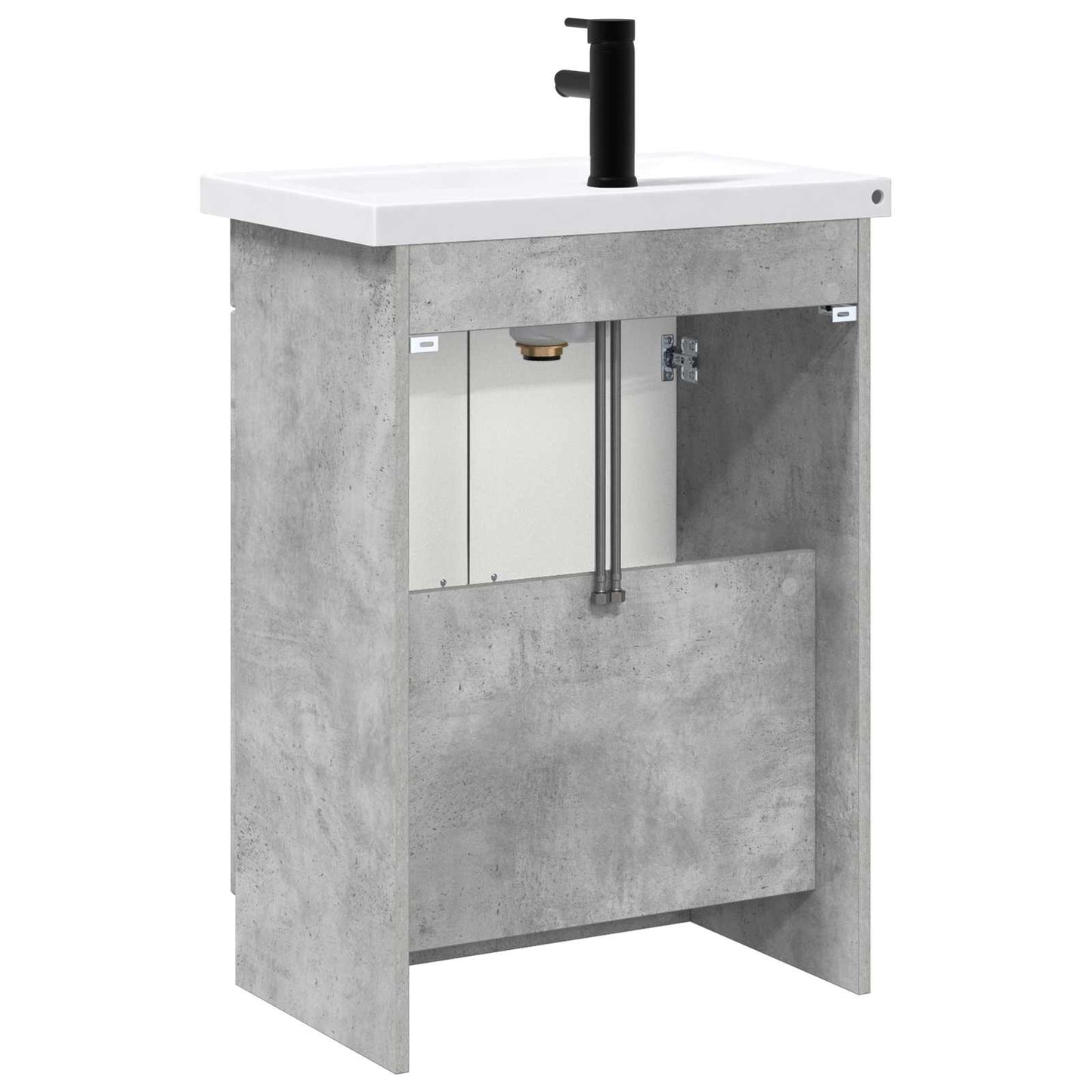 Set di mobili per il bagno Grigio Cemento 56 x 37,5 x 81 cm | homemem39
