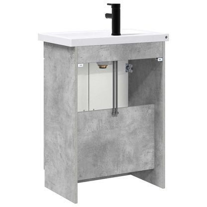 Set di mobili per il bagno Grigio Cemento 56 x 37,5 x 81 cm | homemem39