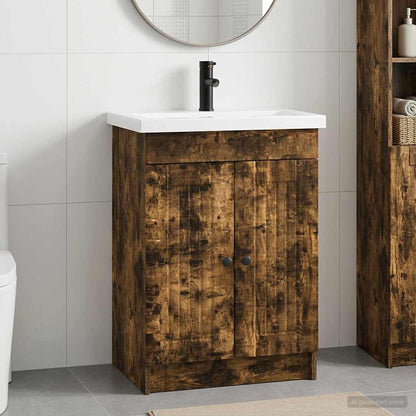 Set di mobili per il bagno Rovere Fumo 56 x 37,5 x 81 cm | homemem39
