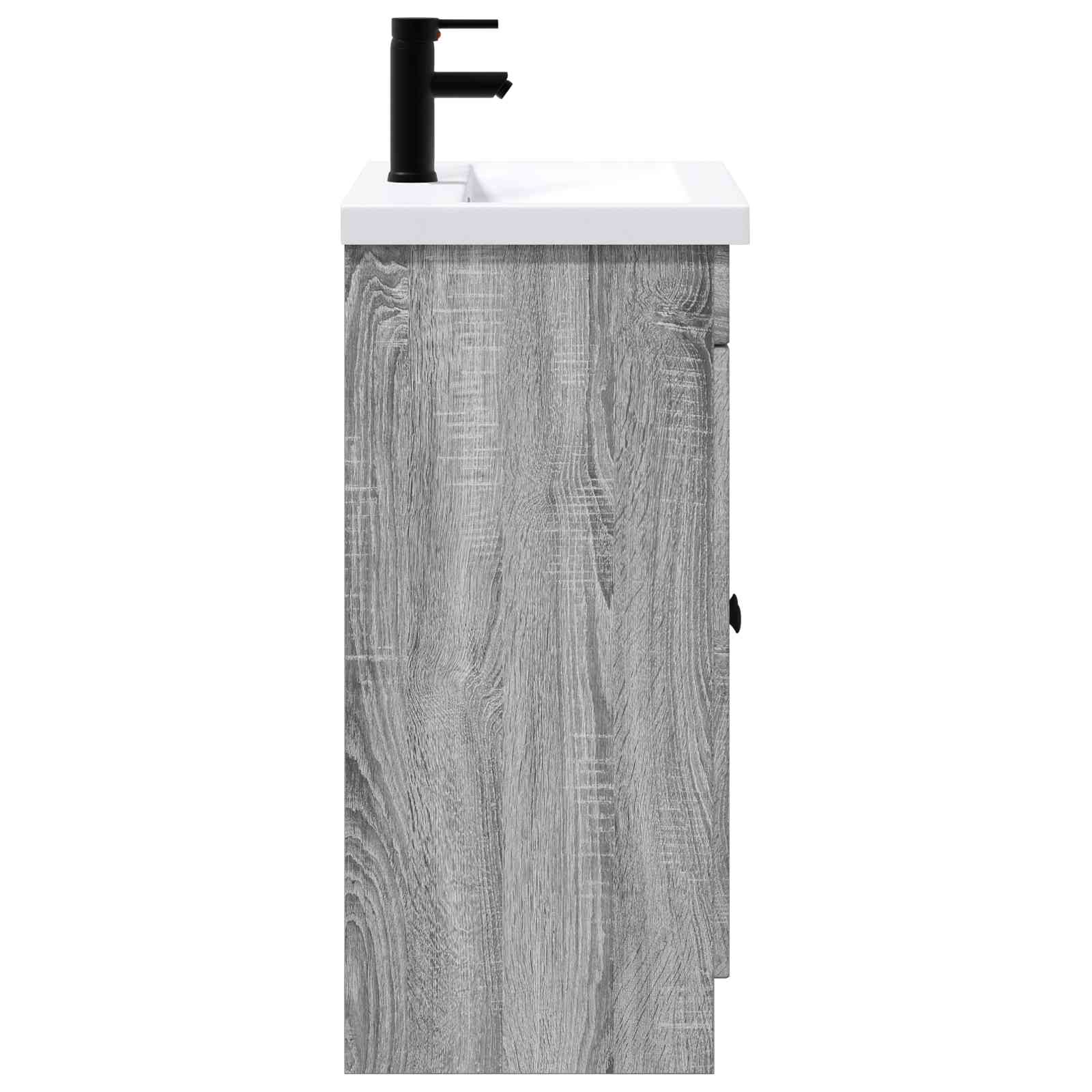 Set di mobili per il bagno Sonoma grigio 56 x 37,5 x 81 cm | homemem39