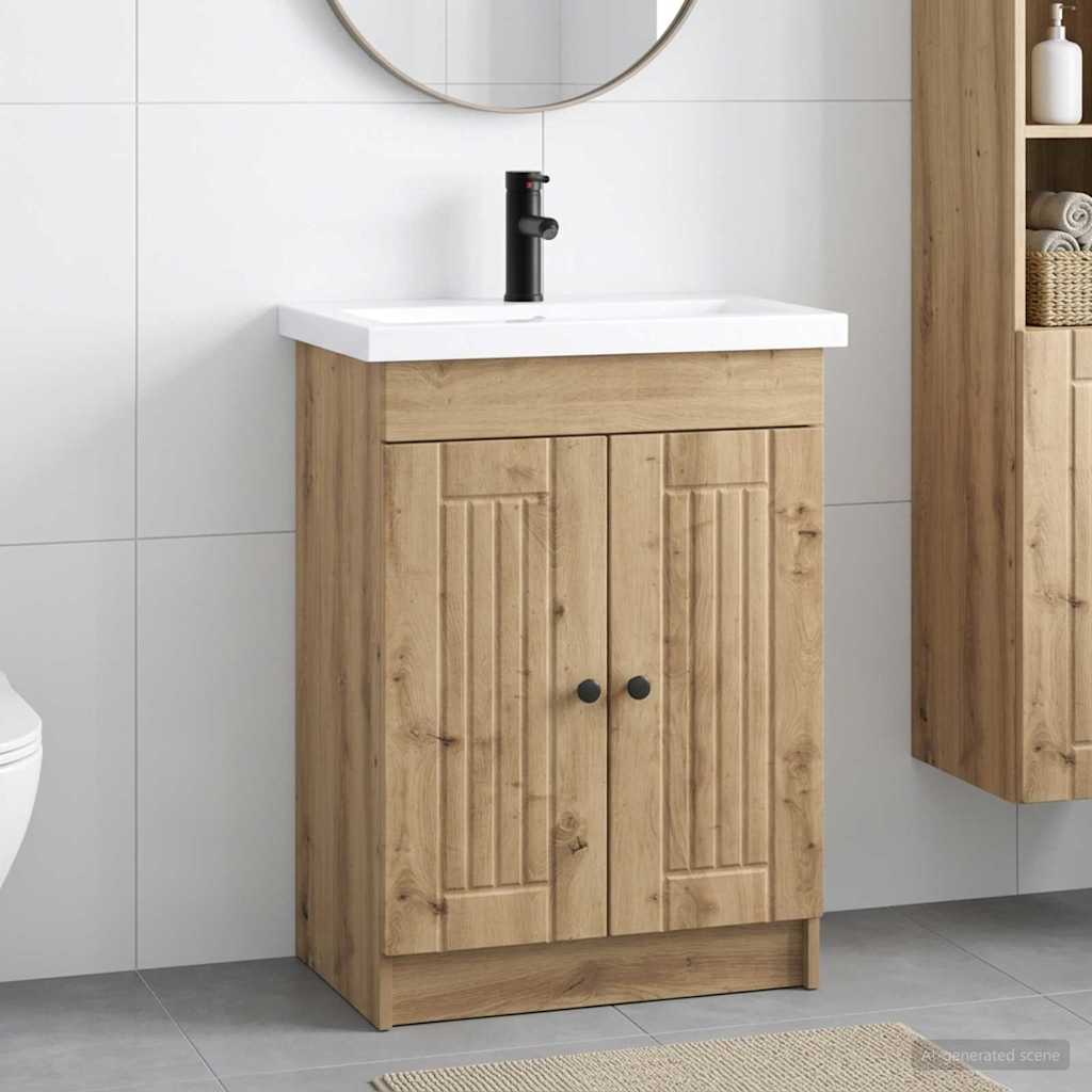 Set di mobili per il bagno Rovere Artigianale 56 x 37,5 x 81 cm - homemem39