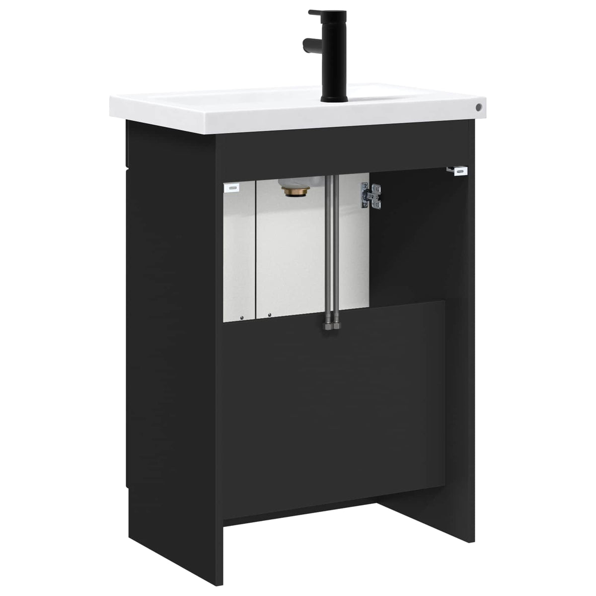 Set di mobili per il bagno Nero 78,5 x 37,5 x 81 cm | homemem39